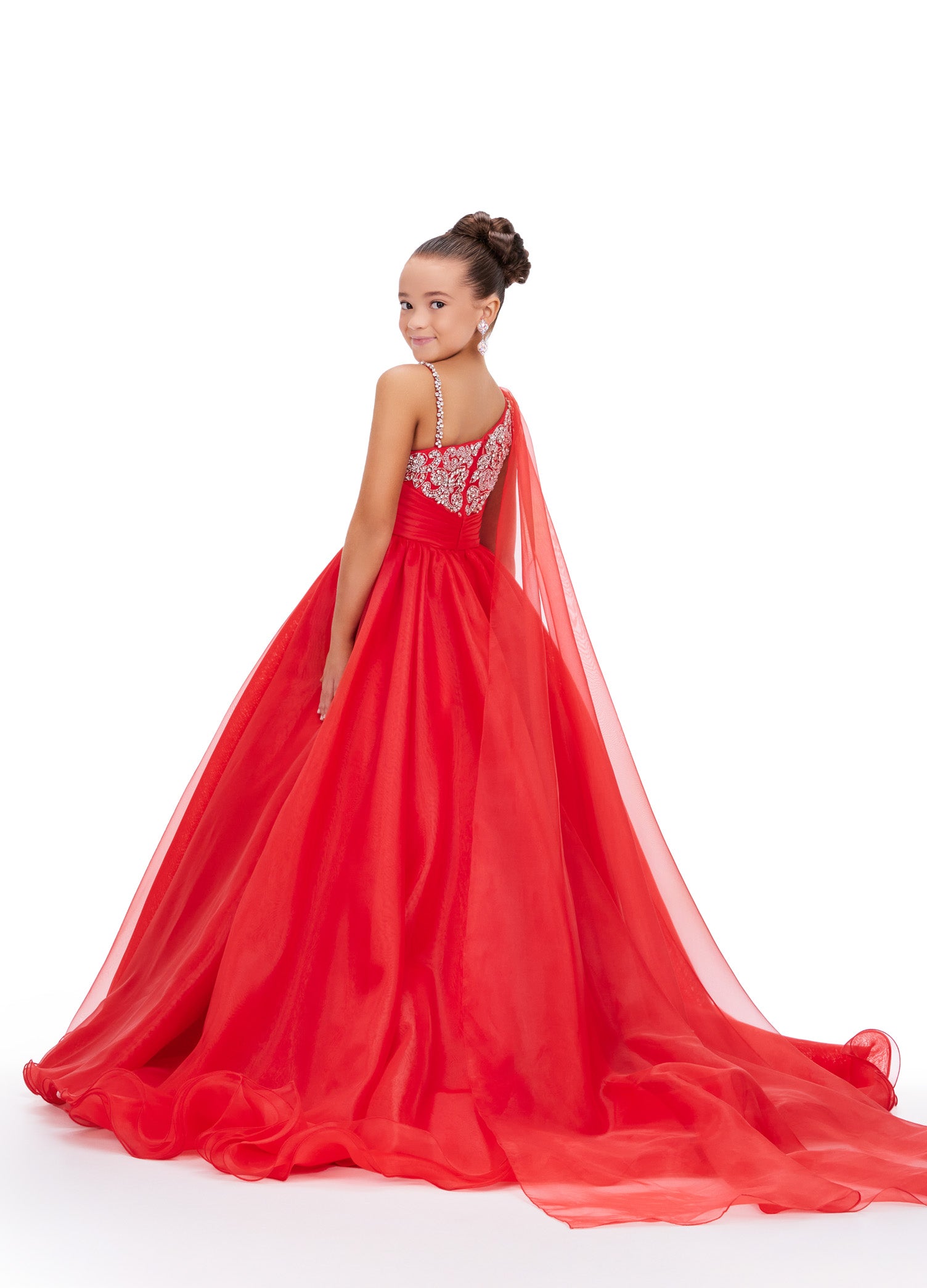 Pageant Red Ball Gowns Girls | Flower Girl Dresses Wine Red - Red Ball Gown  Flower - Aliexpress
